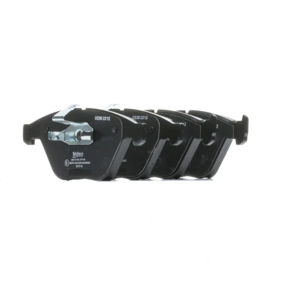 Image of 2283764, 2283865, 2339269, 34112283764, 34112283865 Brake pad set VALEO 301410 FIRST Front Axle excl. wear warning contact with anti squeak plate