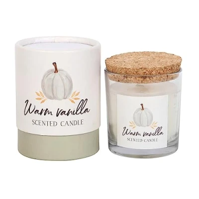 Image of Vanilla Delight Scented Candle 25 Hour Burn Time Perfect for Relaxation and Ambiance Heavenly Fragrance of Candles