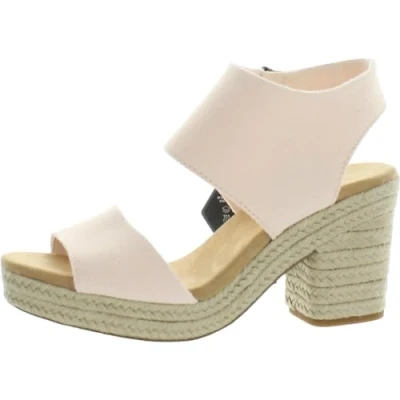 Image of TOMS Women&#039;s Majorca Platform Heeled Sandal, Dusty Peach, 4 UK