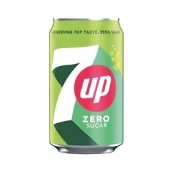 Image of 7 Up Zero Lemon and Lime Carbonated Soft Drink Canned 330ml (Pack 24)