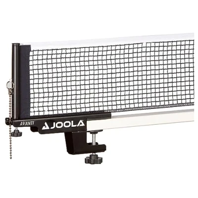 Image of ‎JOOLA Avanti Premium Table Tennis Post Set Portable and Easy Setup Regulation Size Ping Pong Screw On Clamp Net, Black, 72&quot;
