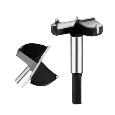 Image of hsawbit 32mm Forstner Drill Bit Hinge Cutter Carbide Tipped for Kitchen Cupboard Hinges, Hard Wood Hole Saw Woodworking Drilling