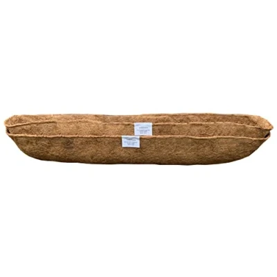 Image of Selections Pack of 2 Extra Deep Garden Co Wall Basket Planter Coco Trough Liner 120cm