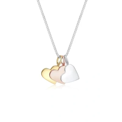 Image of Elli Women Silver Plated Pendant Necklace 0105982518_45 45cm length