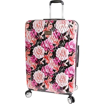 Image of Bebe Women&#039;s Luggage Marie 29&quot; Hardside Check in Spinner, Black Floral Print, One Size, Spinner