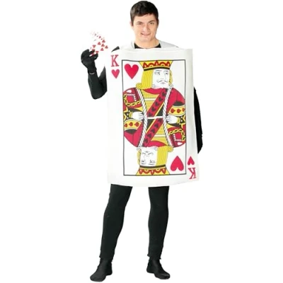 Image of FIESTAS GUIRCA King of Cards Fancy Dress Costume Adult Man Size Large 52 54