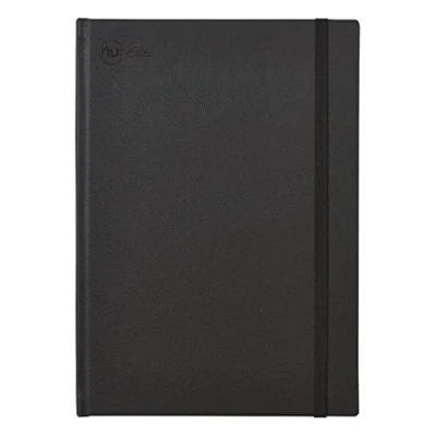 Image of NU: Notebooks Elite Premium Range Casebound Journal Notebook B5 Hardback Stationery Black 120 Pages