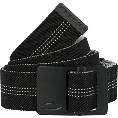 Image of Oakley Men&#039;s Contender Strech Belt, Blackout, One Size