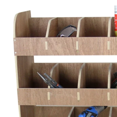 Image of Vauxhall Vivaro SWB Plywood Van Racking Storage Utility Rack Unit Equipment Ply Shelving Tools / 12 x FREE L Shaped Brackets