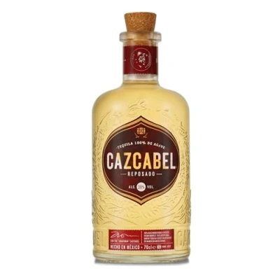 Image of Cazcabel Reposado Tequila 100% Blue Weber Agave Award Winning Estate Grown Perfect for Margarita&#039;s &amp; Paloma&#039;s Vegan, Gluten Additive Free 70cl