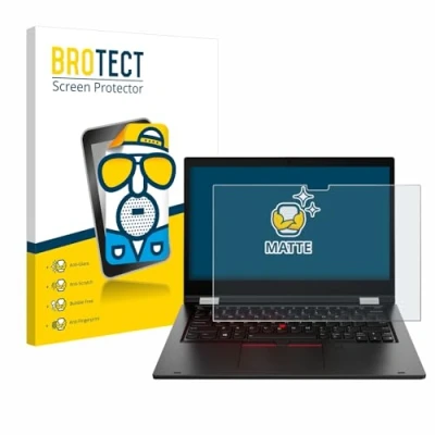 Image of brotect Screen Protector Anti Glare compatible with Lenovo ThinkPad L13 Yoga Matte, Fingerprint Protection Film