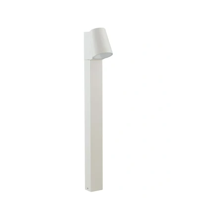 Image of Sintesi Outdoor Integrated LED Aluminum Bollard, White, IP44, 4000K