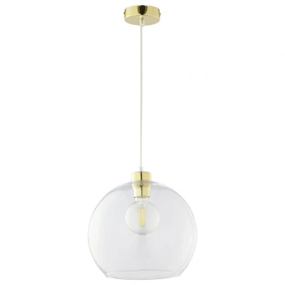 Image of TK Lighting Cubus pendant light, white, glass, Ø 30 cm, E27