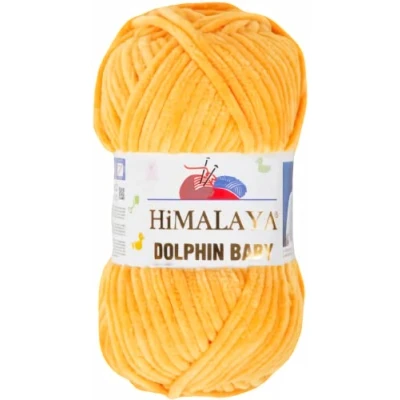 Image of Strickfein Himalaya Dolphin Baby Wool Yarn, Cotton Knitting for Knitting, Crochet (80368 Sun Yellow)
