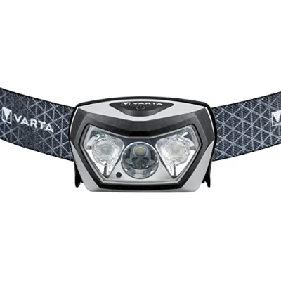 Image of VARTA Outdoor Sports H30R Pro Rechargeable LED Headlight (incl. Wireless Charging Station, IPX7, dimmable, Shock Proof, Swivel Head, 3 Years Guarantee) Black for Outdoor, Running, Hiking, Cycling