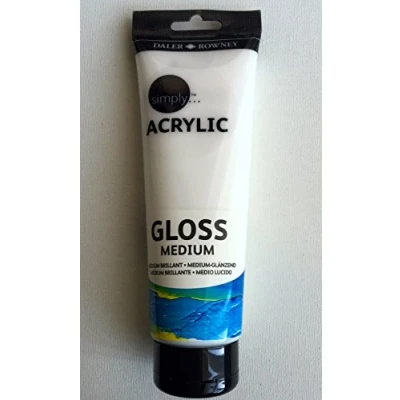 Image of Daler Rowney Simply Acrylic Medium, Plastic tube, 8.45oz 250 ml, Gloss