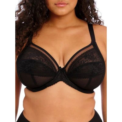 Image of Elomi Kendra Underwired Plunge Bra (42E, Black)