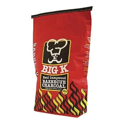 Image of Big K Lumpwood Charcoal 10kg Dimensions 640(H) x 310(W) 130(D)mm