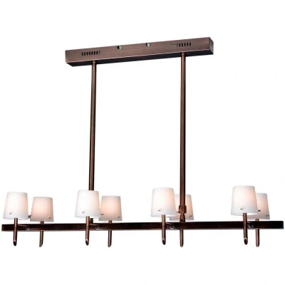 Image of Luster Straight Bar Pendant Ceiling Light Bronze