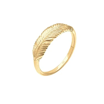 Image of Elli Ring Feather Wing Boho Trend 925 Sterling Silver