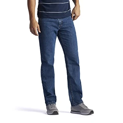 Image of Lee Men&#039;s Regular Fit Straight Leg Jean, Medium Stone, 34W x 34L