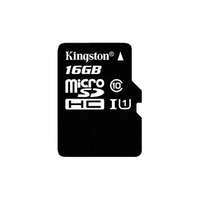 Image of Kingston SDC10G2/16GB 16 GB UHS Class 1/Class10 microSDHC I Flash Memory Card (microSDHC to SD Adapter Included), Black