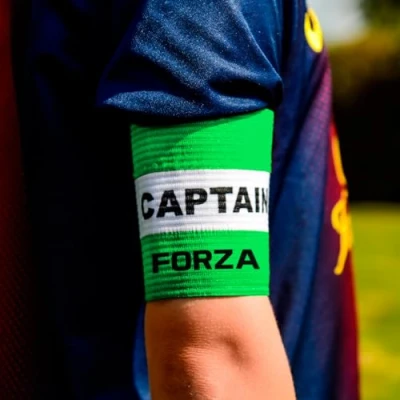 Image of FORZA Captains Armbands Adult &amp; Junior Elastic Sport Arm Band for Football, Rugby More [7 Colour Options] (Green, Junior)