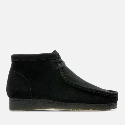 Image of Clarks Originals Wallabee Casual laceups, Men&#039;s, Size: 6.5, Black Leather