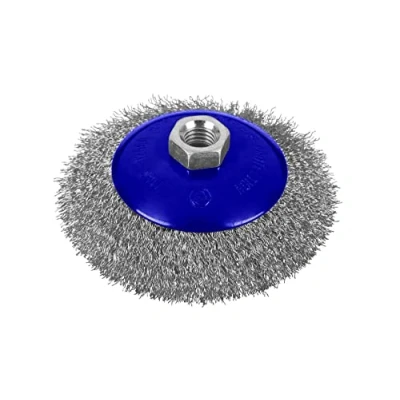 Image of Blue Spot Tools 115mm (4 1/2&quot;) M14 Steel Bevel Wire Cup Brush