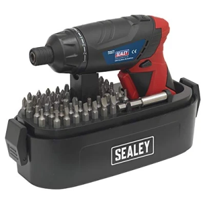Image of Sealey Cp36S Cordless Lithium Ion Screwdriver Set 46Pc 3.6V