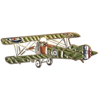 Image of WW1 Sopwith Camel Biplane Royal Flying Corps Military Aircraft Badge