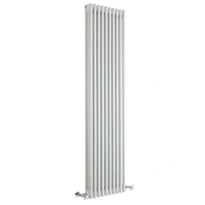 Image of Milano Windsor White Cast Iron Style Vertical Triple Column Radiator 1800mm x 470mm