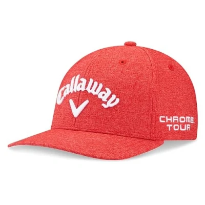 Image of Callaway Mens Ta Performance Pro Golf Cap, Heather Red