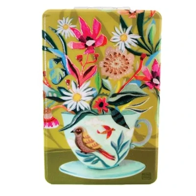 Image of Allen Designs Cup Of Tea Compact Mirror