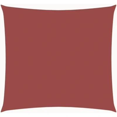 Image of vidaXL Sunshade Sail Oxford Fabric Square 6x6 m Terracotta