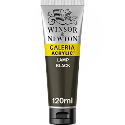 Image of Winsor &amp; Newton 120ml Galeria Acrylic Paint Lamp Black