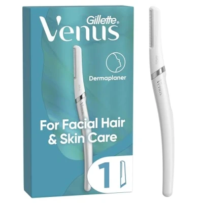 Image of Venus Dermaplaning Blades for Face, Womens Face Razor Facial Hair &amp; Skin, Exfoliating Dermaplaner Tool Kit with 1 Blade Refill
