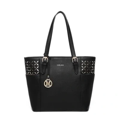 Image of Miss Lulu Shoulder Bag Women Fashion Totes Handbag Laser Cut Out Design for Shopping Grey