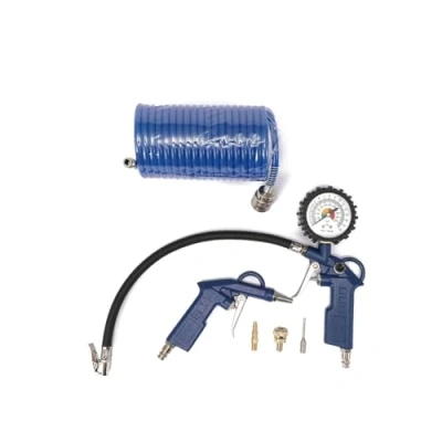Image of Air Tool kit 6 Pcs Compressed Set Pneumatic Compressor accesories Tool(Dark Blue)