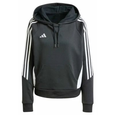 Image of adidas Performance Hoodie Black white, Women&#039;s, Size: Small, white