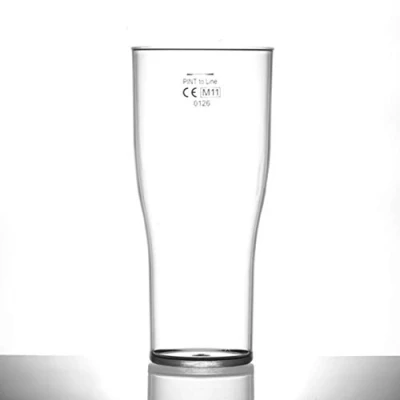Image of Virtually Unbreakable Polycarbonate Beer Glass Elite 22oz Oversize Tulip CE @ Pint Pack of 12