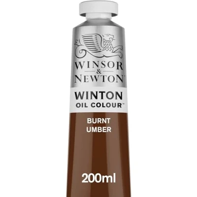 Image of Winsor &amp; Newton Winton 200ml Oil Colour Burnt Umber,1437076