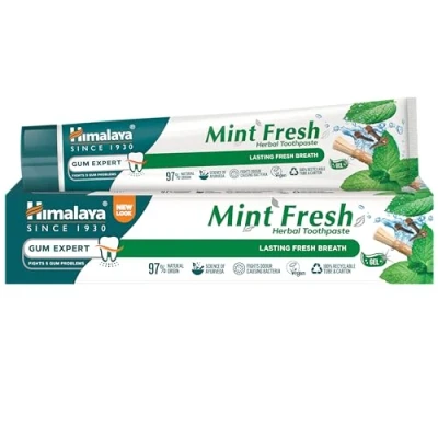 Image of Himalaya Herbals Mint Fresh Herbal Toothpaste Gum Expert Range for Healthy, Protected Gums and Breath, 75 ml