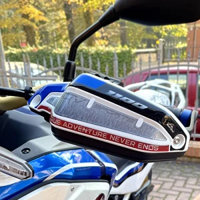 Image of Resin Bike Motorcycle 3D Stickers Compatible with Honda CRF 1100 L Africa Twin Adventure Sports 2021. Handguards Protections from Bumps and Scratches. Pair of Gadget Moto