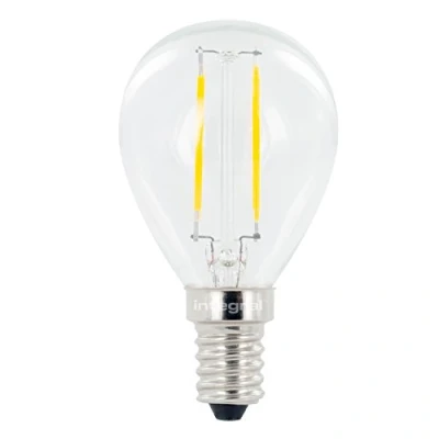 Image of Integral LED Non Dimmable Golfball Mini Globe Bulb (E14 Small Screw 2 W 2700 k 250 lm Wide Beam Angle) Warm White