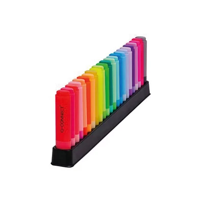 Image of Q Connect Highlighter Pens Deskset Assorted (Pack of 23) KF17782