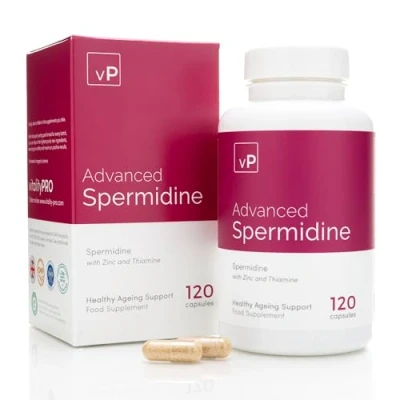 Image of Natural Spermidine 4mg x 60 Capsules Third Party Tested Pure Supplement Vitality Pro