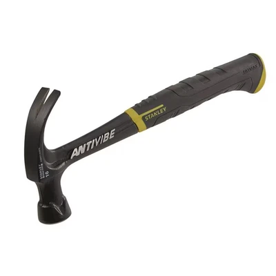 Image of Stanley FatMax AntiVibe All Steel Curved Claw Hammer 450g (16oz) STA151275