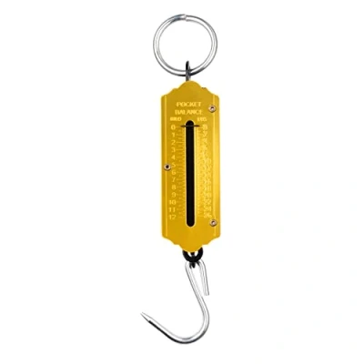Image of Hardys 12kg Luggage Scale Mechanical Spring Balance for Construction, Fishing, Butchers, Grocers, Suitcase Weighing Scales Kilo &amp; Lbs Measurement Hanging Portable