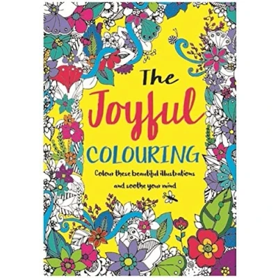 Image of Bargain Gateway Adult Relaxing A4 Colour Therapy The Joyful Colouring Book